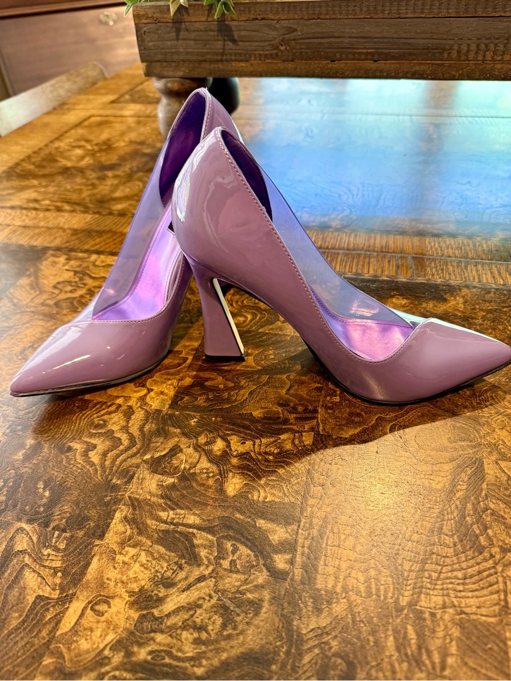 Nine West Lilac Patent Pointed-Toe Pumps - 7 - Picture 2 of 6